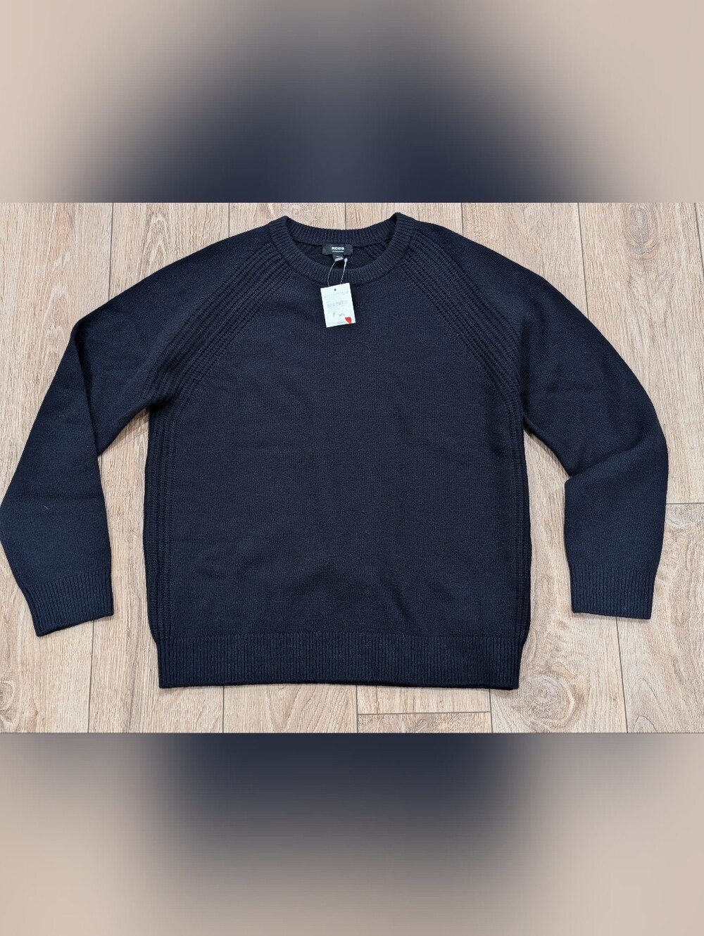$245 Mens REISS "Foulton" Wool/Cashmere Sweater Navy XL